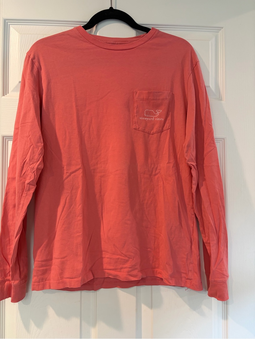 Vineyard Vines Men's Long-Sleeve Pocket Tee - Coral Pink